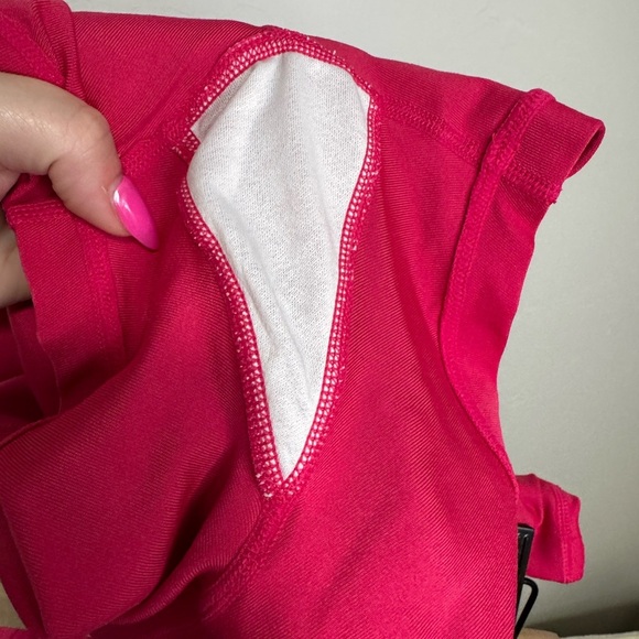 Nike dri fit athletic skirt with built in shorts skort hot pink size small - Picture 4 of 6
